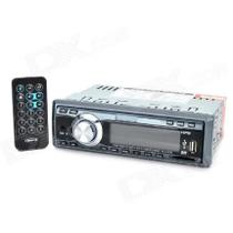 Auto Rádio STC 3000U 4 x 25W com Tela LCD de 3,2" - Preto e Prata com Multicolorido