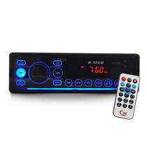 Auto rádio usb/aux/bt 4x25w com controle remoto