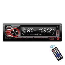 Auto radio usb/sd/aux/bluetooth 4x45w - 7 cores com controle