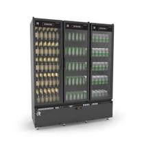 Auto Servico Extra Frio Carne E Bebidas Asvef3p Preto Vanguard 3 Portas 220V - Refrimate Auto Servico Extra Frio Carne E Bebidas Asvef3p Preto Vanguard 3 Portas 220V - Refrimate