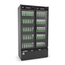 Auto Serviço Vanguard Extra Frio 2 Portas Vidro Aquecido Preto/preto ASVEF2P Refrimate 220V