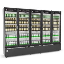 Auto Serviço Vanguard Extra Frio 5 Portas Vidro Aquecido Preto/Branco ASVEF5P 220V - Refrimate Auto Serviço Vanguard Extra Frio 5 Portas Vidro Aquecido Preto/Branco ASVEF5P 220V - Refrimate