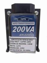 Auto Transformador de Voltagem Conversor 220 p/127 e 127 p/220 Tensão 200VA Potência 140W Bivolt - c