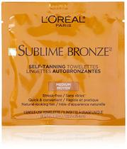 Autobronzeador L'Oreal Paris, Sem Estrias, Bronzeado Natural, 6 unidades