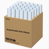 Autoclavável 1000 pacotes de placas de Petri de plástico espesso estéreis Vabiooth