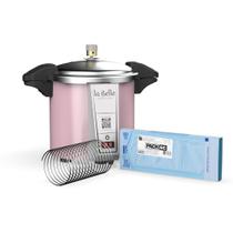 Autoclave Idealclave La Belle 5 Litros Rosa + Separador e 1 pacote de envelope com Garantia & Anvisa