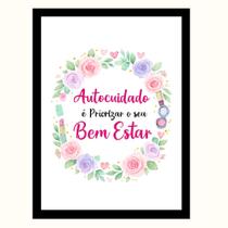 "AutoCuidado é priorizar o seu Bem Estar" Quadro salão Estét "AutoCuidado é priorizar o seu Bem Estar" Quadro salão Estét