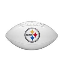 Autógrafo da equipe ao vivo de futebol WILSON NFL Pittsburgh Steelers