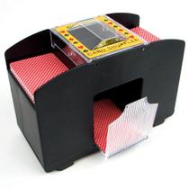 Automatic Card Shuffler Trademark Poker de 4 decks operado por bateria
