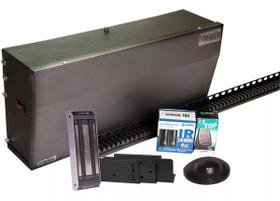 Automatizador Porta Social Deslizante 1 Folha 60kg Sensor Presença + Fechadura Magnética Preto