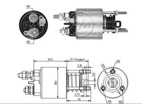 Automotivo partida zm uno 85/96/palio 1.6 spi/mpi