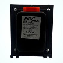 Autotransformador KF, Bivolt 110/220V, 3.000VA, Pro, Preto -TRF0914 Autotransformador KF, Bivolt 110/220V, 3.000VA, Pro, Preto -TRF0914