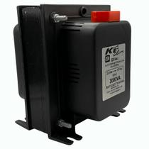 Autotransformador KF, Bivolt 110/220V, 3.000VA, Slim, Preto - TRF0897 Autotransformador KF, Bivolt 110/220V, 3.000VA, Slim, Preto - TRF0897