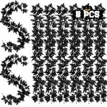 Autumn Garland Helimoto Halloween, pacote com 8, preto, 14,4 m com ganchos