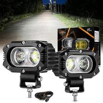 Auxbeam Luz LED Offroad 4in 60W Super Flood Beam 2 piezas Auxbeam Luz LED Offroad 4in 60W Super Flood Beam 2 piezas