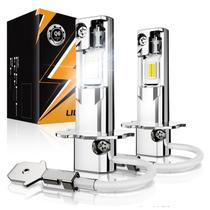 Auxbeam Luzes de Nevoeiro H3 6500K Branco, Visibilidade Aprimorada para Offroad, Plug and Play, Pacote com 2