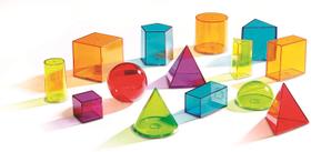 Auxiliar de Geometria de 14 peças com Sólidos Geométricos - Para aprendizagem eficaz, 8+ - Learning Resources