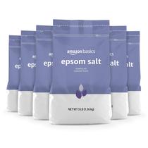 Auxiliar de imersão em sal Epsom Amazon Basics com aroma de lavanda 1,36 kg Auxiliar de imersão em sal Epsom Amazon Basics com aroma de lavanda 1,36 kg