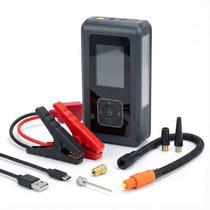 Auxiliar de Partida Calibrador Compressor Pneu Bomba De Ar para Bola Lanterna Portátil Emergência