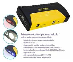 Auxiliar De Partida Com Compressor De Ar Portatil - Shark Blue