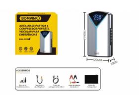 Auxiliar De Partida E Compressor Portatil Veicular 8909