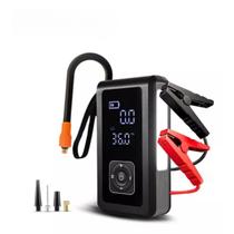 Auxiliar de Partida Emergência 10000mAh Compressor Ar 2 em 1