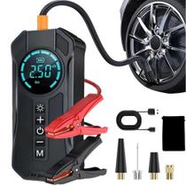 Auxiliar de partida Power Bank CArregador Bateria Luz Emergencia 3em1 Auxiliar de partida Power Bank CArregador Bateria Luz Emergencia 3em1