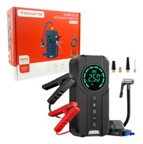 Auxiliar de Partida Tomate Original com Compressor de Ar e Calibrador de Pneu Alta Potência 8000mAh Auxiliar de Partida Tomate Original com Compressor de Ar e Calibrador de Pneu Alta Potência 8000mAh