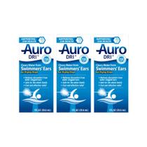 Auxiliar de secagem de água para ouvidos AURO AURO-DRI Swimmers' Ear 30mL x3