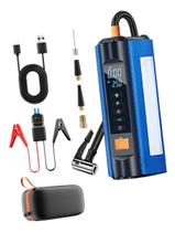 Auxiliar Partida de Carros Motos Compressor de ar USB Luz segurança portátil