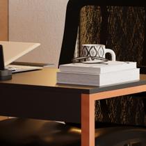 Avaliando Mesa Escrivaninha Industrial Desk 90 Color Pés de Ferro Preto Cobre