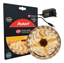 AVANT 192910534 Fita Led, Interna Ip20. 8 Wm, 5M, Am3000 K, 12 V, Transformador Ormador, Luz Amarela