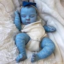 Avatar de 49 cm da boneca Reborn Baby Doll NPK Peaches com olhos adormecidos Avatar de 49 cm da boneca Reborn Baby Doll NPK Peaches com olhos adormecidos