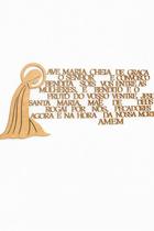 ave maria 50x20cm oração mdf 3mm Carvalho ave maria 50x20cm oração mdf 3mm Carvalho