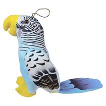 Ave Passaro De Pelúcia Arara Desenhada 22cms - Azul Claro