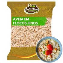 Aveia em Flocos finos 1 kg - Kit com 2 Unidades - Santa Maria Alimentos