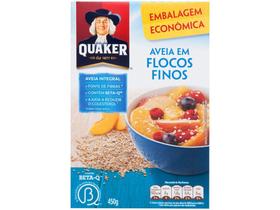 Aveia em Flocos Finos Quaker 450g Aveia em Flocos Finos Quaker 450g