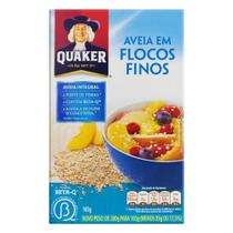 Aveia Em Flocos Finos Quaker Caixa 165G Aveia Em Flocos Finos Quaker Caixa 165G