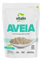 Aveia Em Flocos Finos Sem Glúten Vitalin Pouch 200g Aveia Em Flocos Finos Sem Glúten Vitalin Pouch 200g