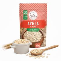Aveia em Flocos Sem Glúten Q-VITA 200g - Rica em Fibras Aveia em Flocos Sem Glúten Q-VITA 200g - Rica em Fibras