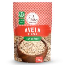 Aveia em Flocos Sem Glúten Q-VITA 200g