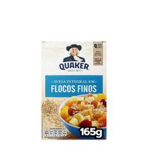 Aveia Integral Em Flocos Finos Quaker 165g Aveia Integral Em Flocos Finos Quaker 165g