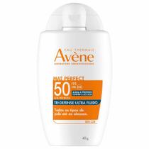Avène Mat Perfect Tri-Defense Ultra Fluido FPS50 Protetor Solar Sem Cor
