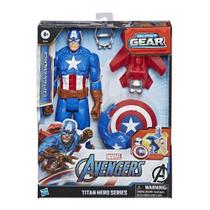 Avengers 30cm blast gear capitão américa - hasbro e7374