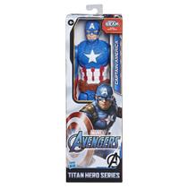 Avengers figura 12 titan hero blast gear capitão américa e7877 - Hasbro