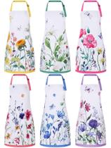 Aventais de cozinha Bencailor Waterproof, 6 peças para assar e cozinhar Aventais de cozinha Bencailor Waterproof, 6 peças para assar e cozinhar