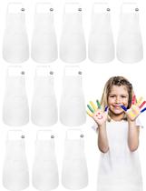 Aventais IAGBIBUI, pacote com 12, para crianças, a granel, com 2 bolsos para 6 a 13 anos