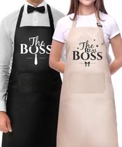 Aventais para Casal Genrics The Boss - Conjunto para Cozinhar