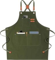 Avental AFUN Chef Canvas Cross Back Heavy Duty Ajustável M-XXL