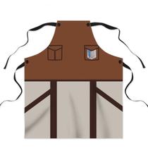 Avental Attacks Titans Anime Kitchen Decor Poliéster 72,5x57cm